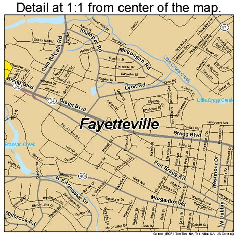 street map of fayetteville nc.